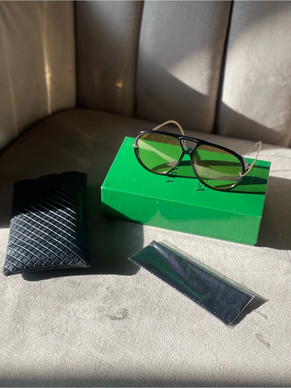 Bottega Veneta aviator sunglasses